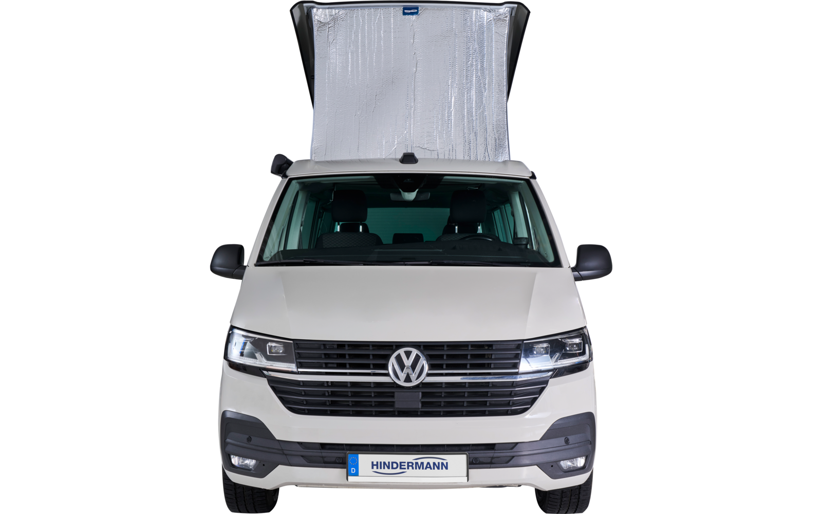 Nærbilde av materiale på utvendig isolering for popup-tak VW T5, T6, T6.1 - Hindermann