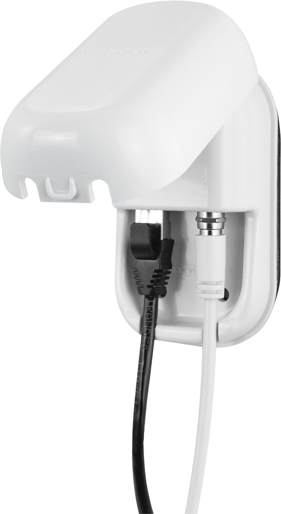 Utvendig stikkontakt med RJ45 og F-tilkobling Maxview for sat og internett front
