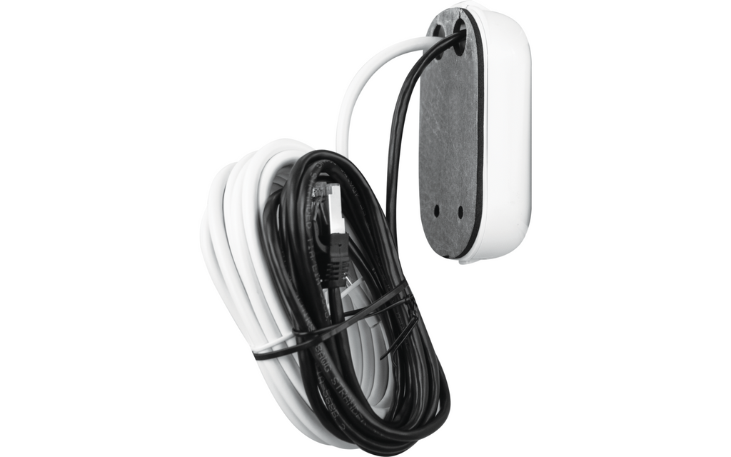 Utvendig stikkontakt med RJ45 og F-tilkobling Maxview montert på campingvogn