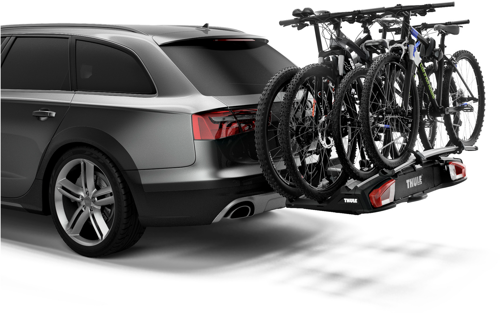 Nærbilde av aluminiumsmaterialet på Utvidelsesadapter for sykkelstativ VeloSpace XT aluminium - Thule