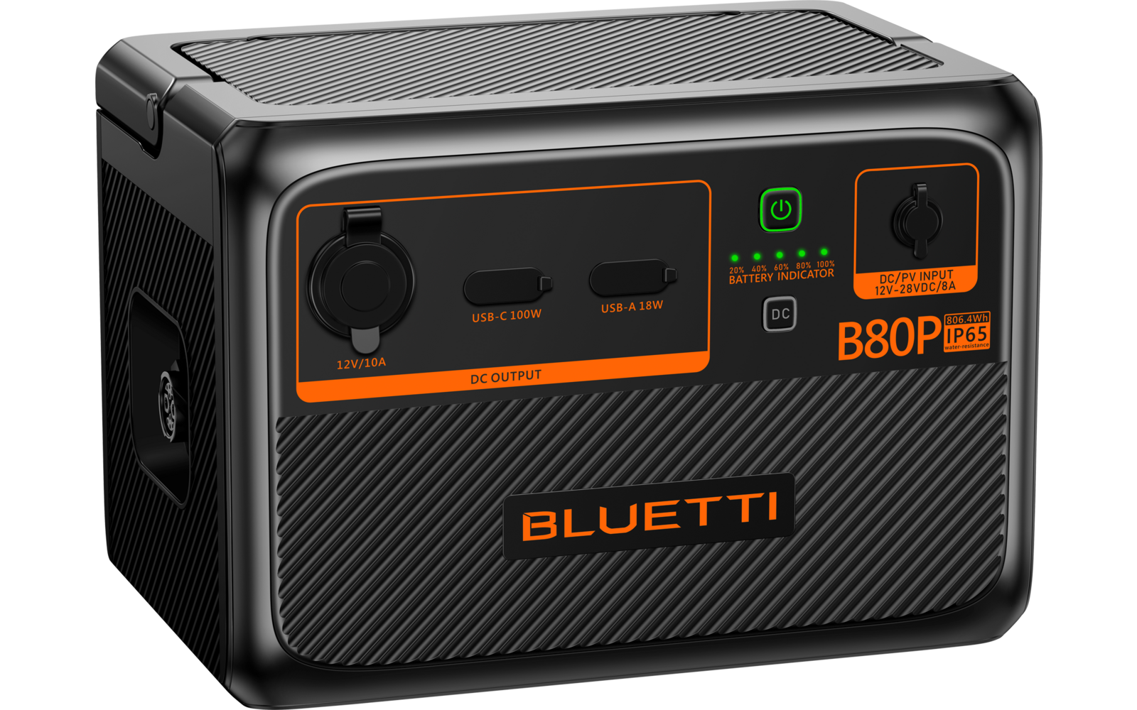 Utvidelsesbatteri B80 for AC60P bakside