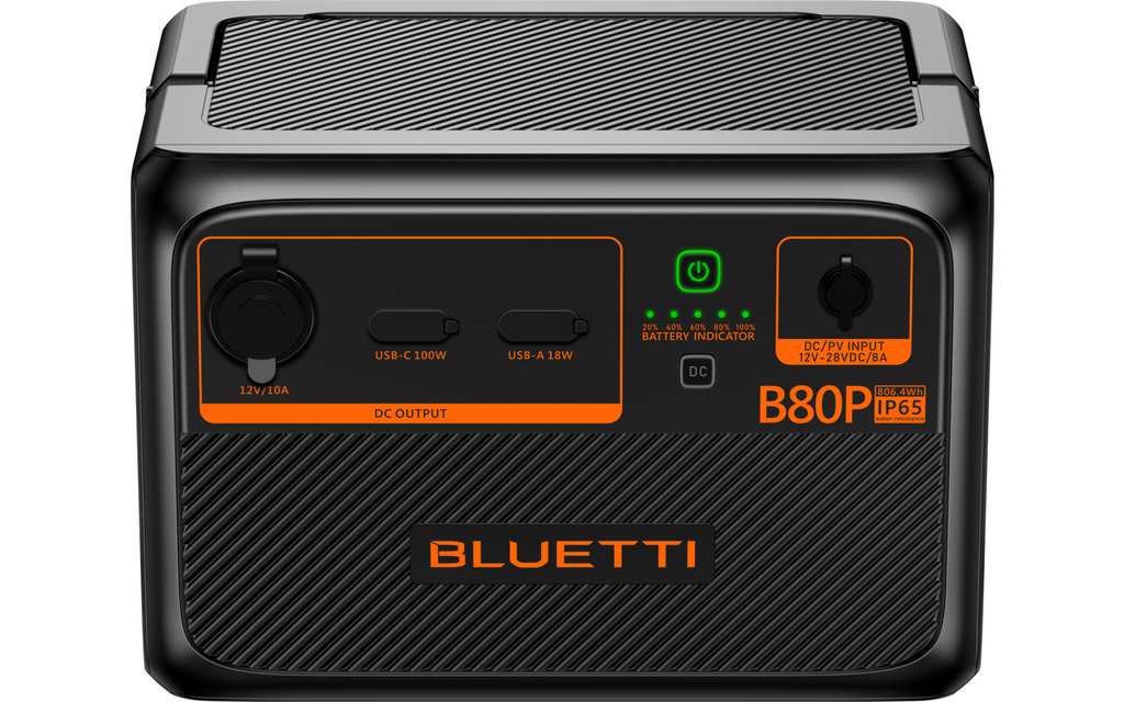 Utvidelsesbatteri B80 for AC60P montert i bruk