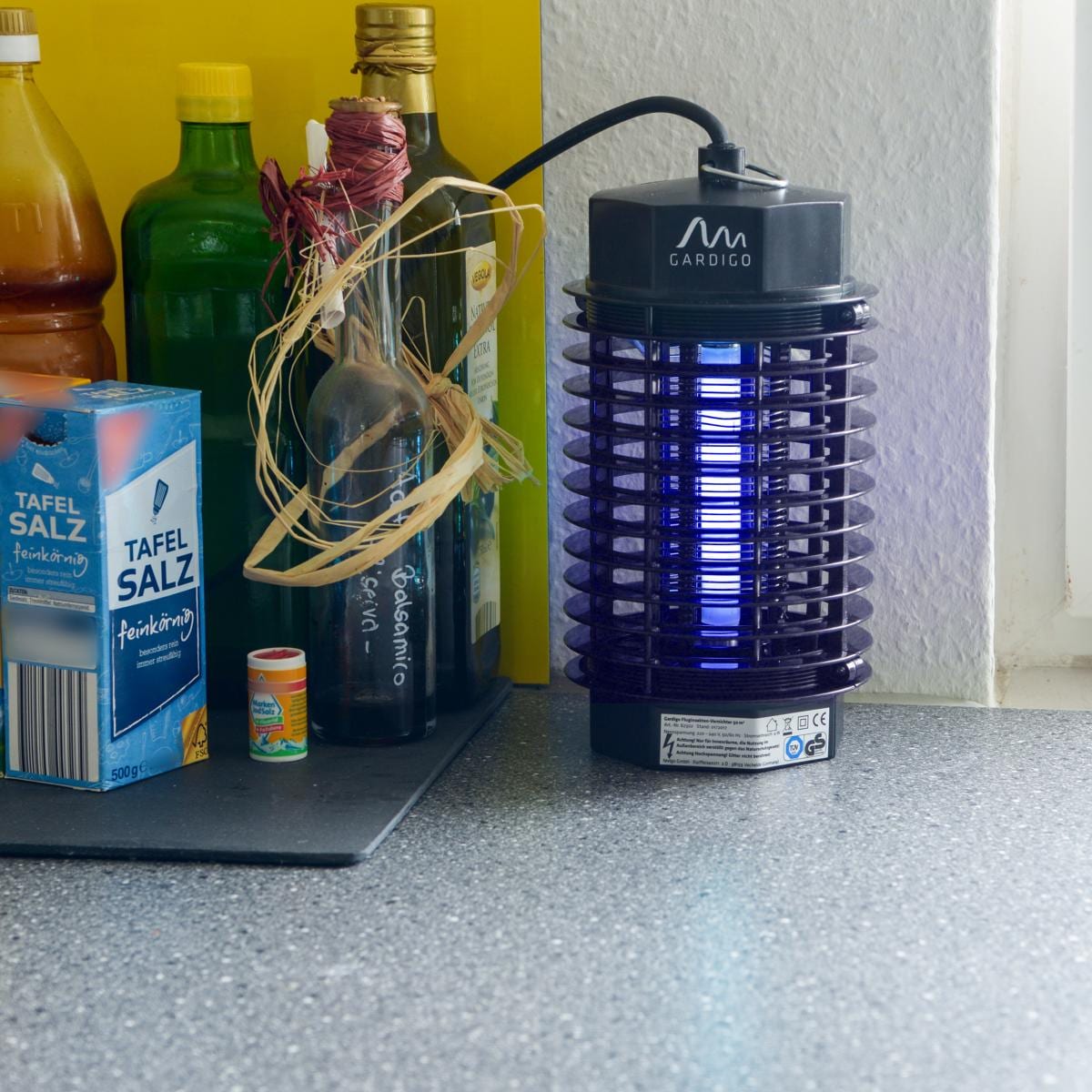 Detalj av oppsamlingsskål på UV insektslampe 2-i-1 med oppsamlingsskål 4W 230V - Gardigo