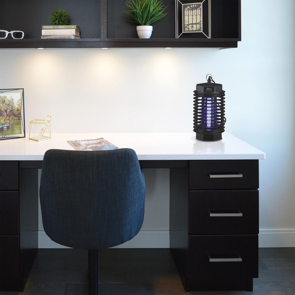 UV insektslampe 2-i-1 med oppsamlingsskål 4W 230V - Gardigo montert på vegg