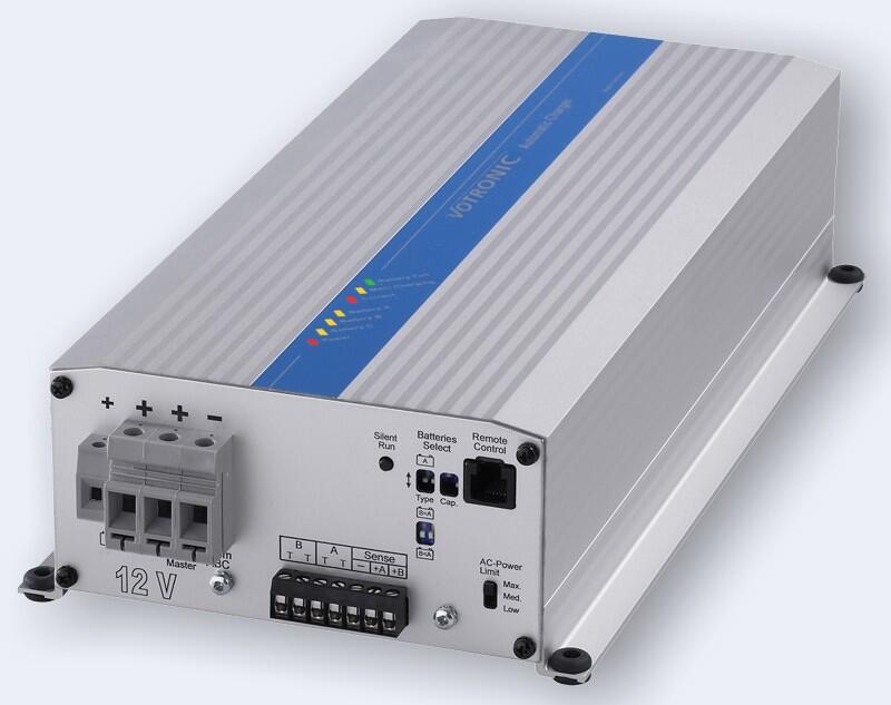 VAC 1260 M 3A automatisk batterilader for bobil fra Votronic forfra