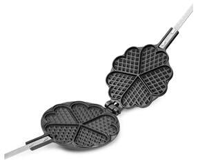 Bakside av Vaffeljern i støpejern med hjerteform ø19 cm 74 cm Origin Outdoors
