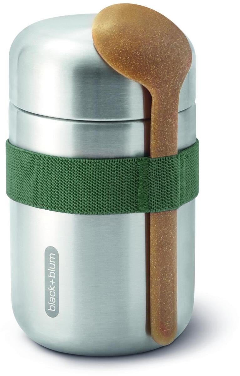 Vakuumisolert lunsjbeger 400 ml, oliven - black+blum forfra
