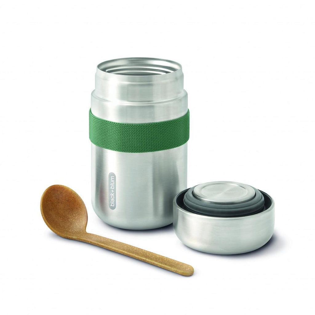 Vakuumisolert lunsjbeger 400 ml, oliven - black+blum bakside