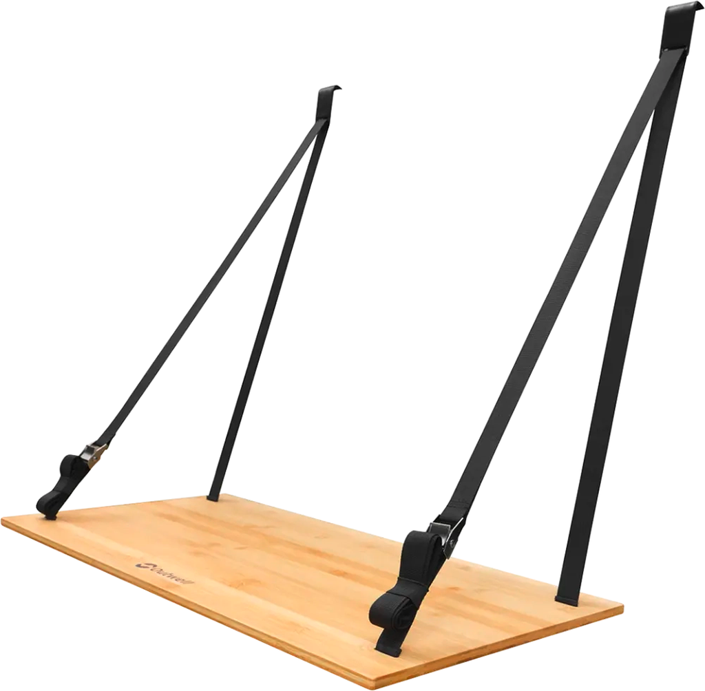 Van FlexDeck arbeidsplate bambus for skyvedør 70 x 35 cm - Outwell forfra