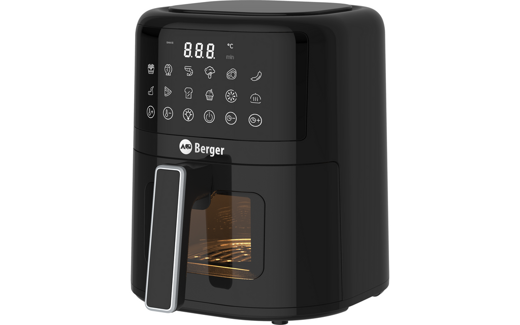 VanFry Airfryer varmluftfrityrkoker 4,5 liter 1400 W i bruk på camping