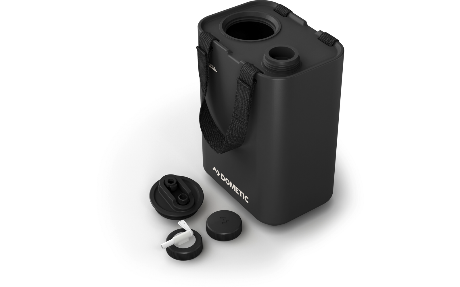 Nærbilde av bærehåndtak på Vannbeholder Go Hydration Water Jug 11 liter LDPE - Dometic