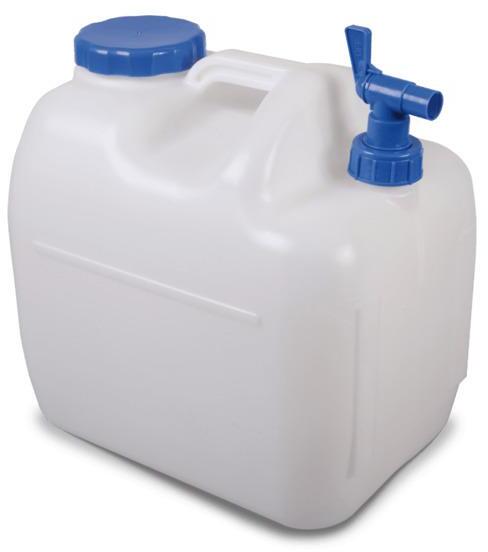 Vannbeholder Splash med tappekran 23 liter bakside fra Kampa