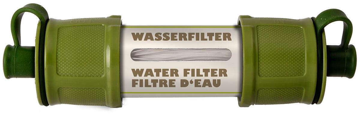 Vannfilter Ø3,9x15 cm, 58 g, 0,1 mikron membran - BasicNature forfra