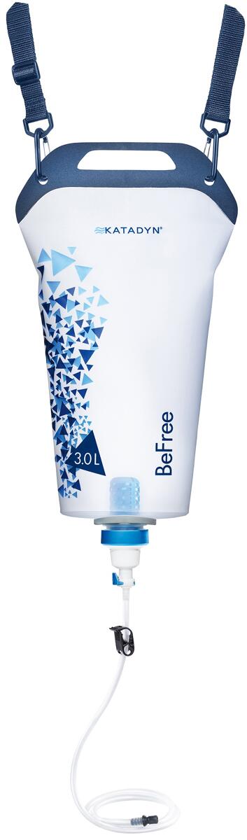 Vannfilter BeFree Gravity 3,0 L tyngdekraftfilter 240 g blå forfra