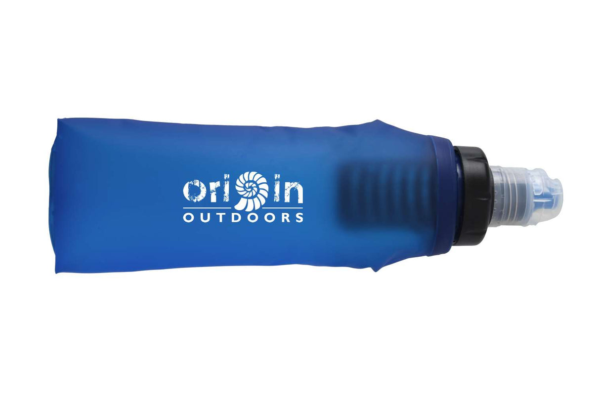 Vannfilter Dawson kompakt 71 g for camping og turer blå sett forfra