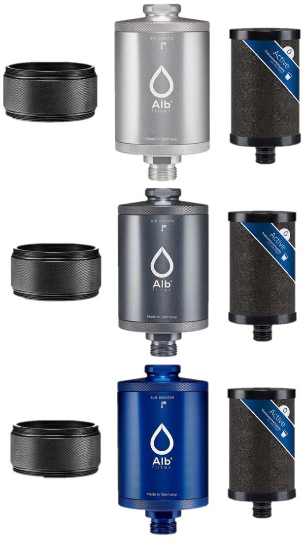 Vannfilter oppgraderingssett Active for dobbeltfilter - Alb Filter forfra
