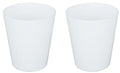 Vannglass 2-pk MS-plast 250 ml hvit maskinvaskbart Gimex sett med to glass