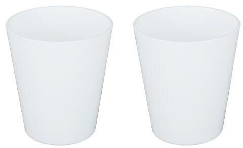 Vannglass 2-pk MS-plast 250 ml hvit maskinvaskbart Gimex sett med to glass