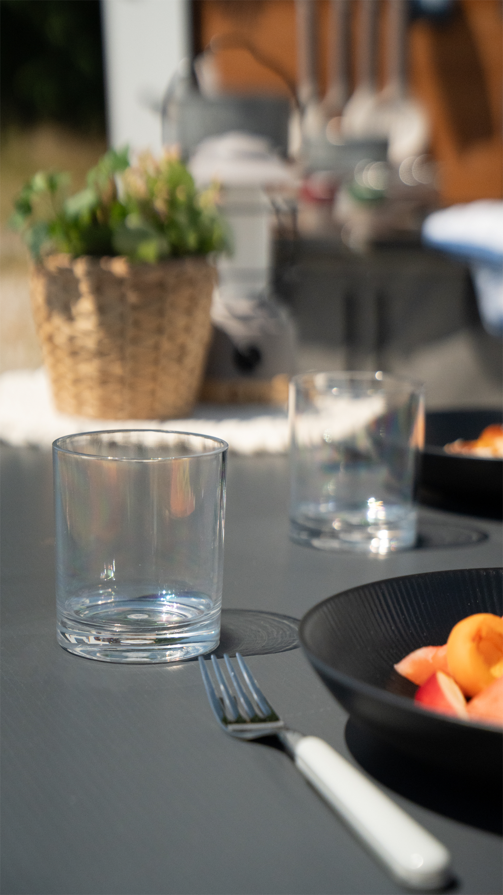 Vannglass i akryl 410 ml bruddsikre 2-pack forfra