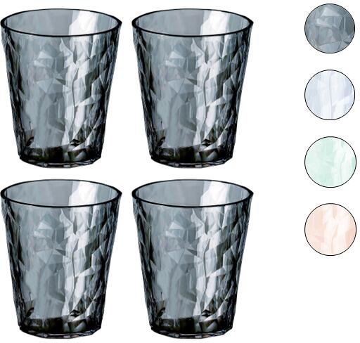 Vannglass Club No.1 250 ml, 4-pakning - Koziol forfra