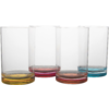 Vannglass Colour Line Rainbow 320ml 4-pk Gimex holdbare materialer