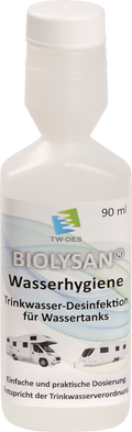 Vannhygiene desinfeksjon 90 ml for 360 l vanntank forfra
