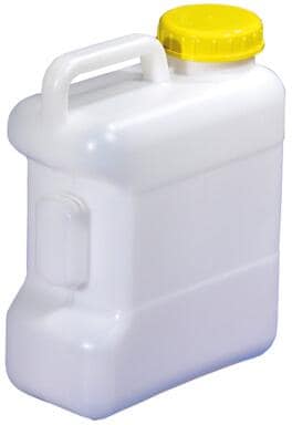 Vannkanne 10L med bred åpning og DIN 96-lokk sett forfra