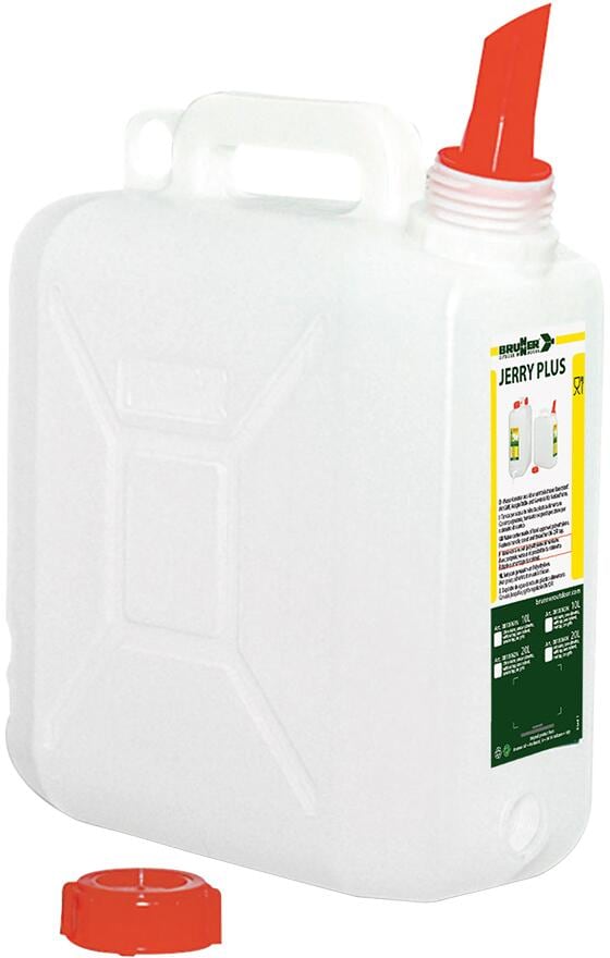 Vannkanne Jerry Plus 10/20 liter matvaregodkjent fra Brunner forfra