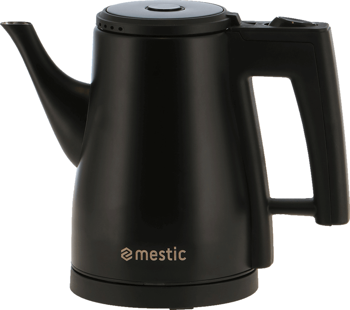 Vannkoker 0,8 liter 800 W trådløs MWC 120 svart forfra