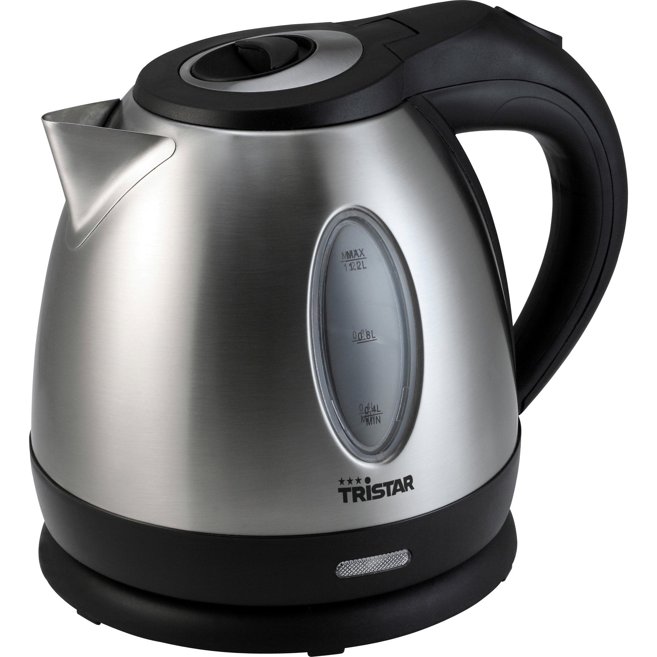 Vannkoker rustfritt stål WK-1323 1,2 liter 230 V fra Tristar for camping