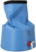 Vannsekk 20 l med tappekran, polyester, blå forfra