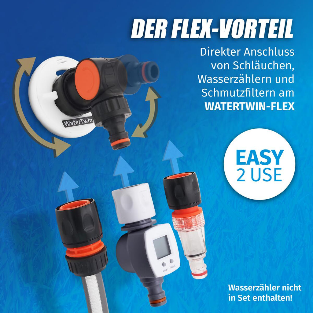 Vanntankadapter WATERTWIN-FLEX detalj av grovfilter