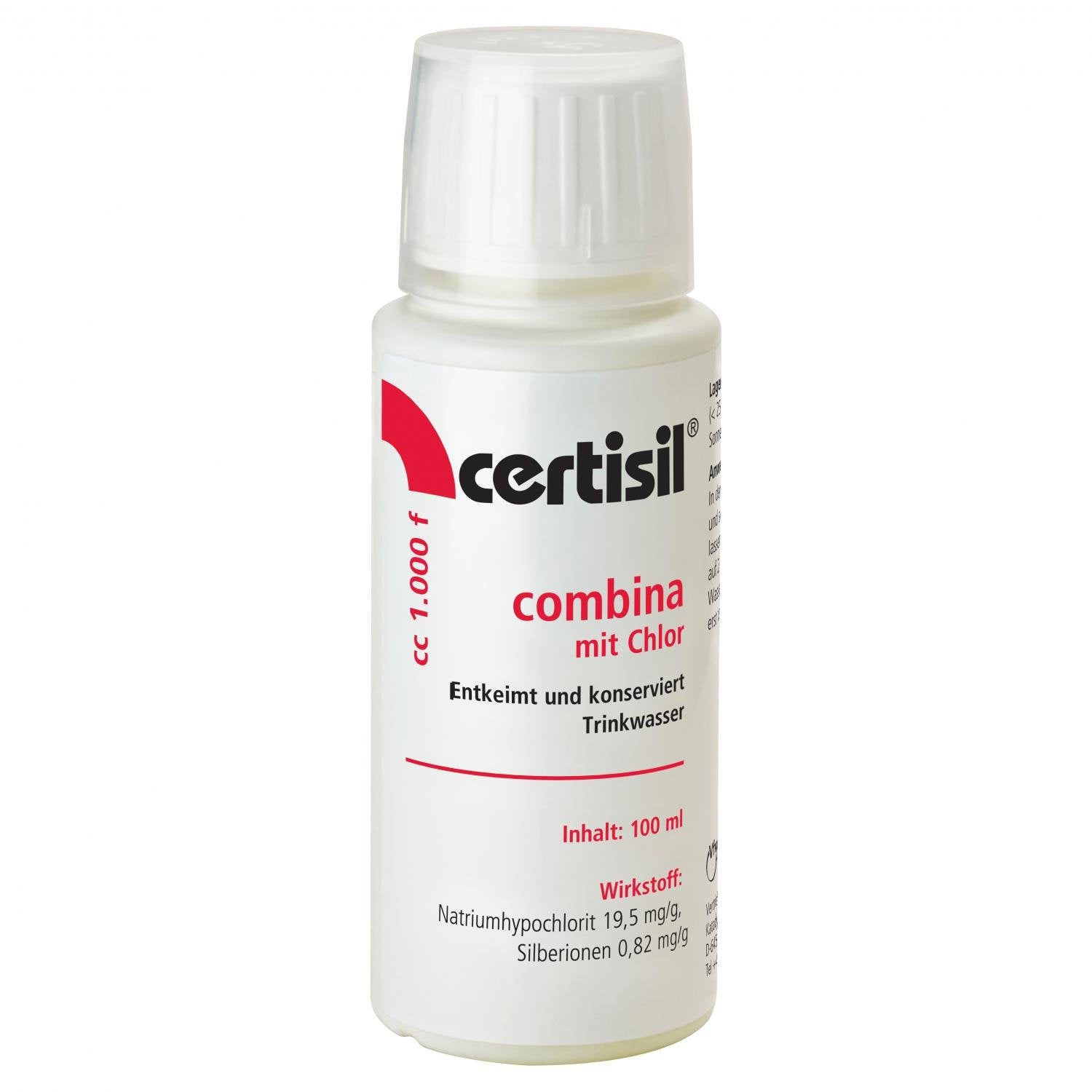 Vanntankdesinfeksjon Certisil Combina CC 100 ml flaske