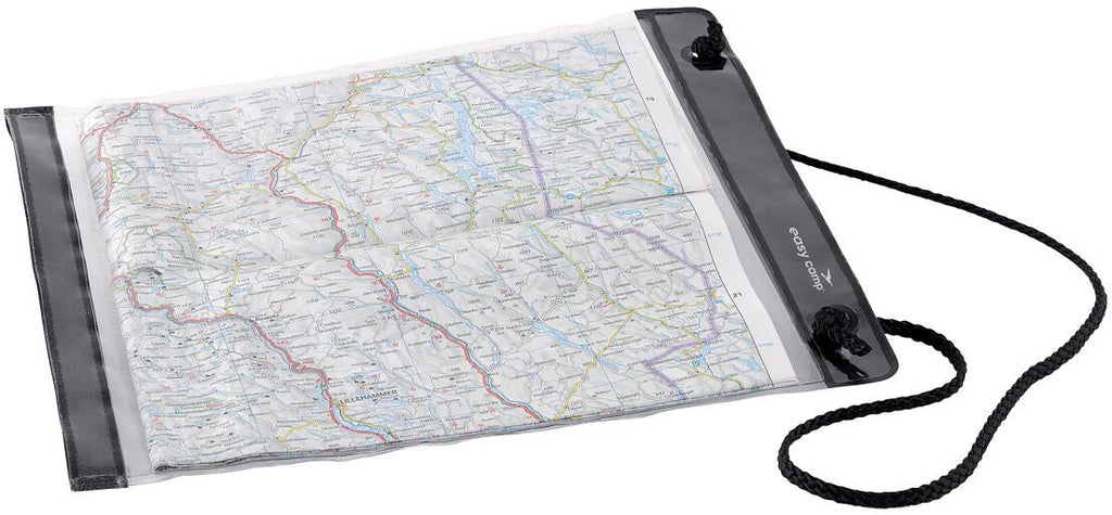 Vanntett kartholder 27x32 cm gjennomsiktig - Easy Camp forfra