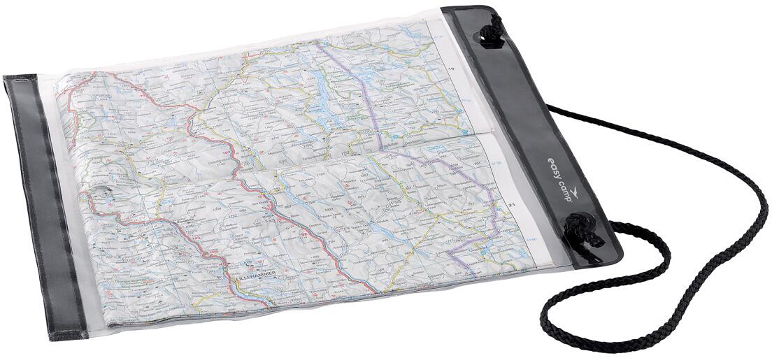 Vanntett kartholder 27x32 cm gjennomsiktig - Easy Camp forfra