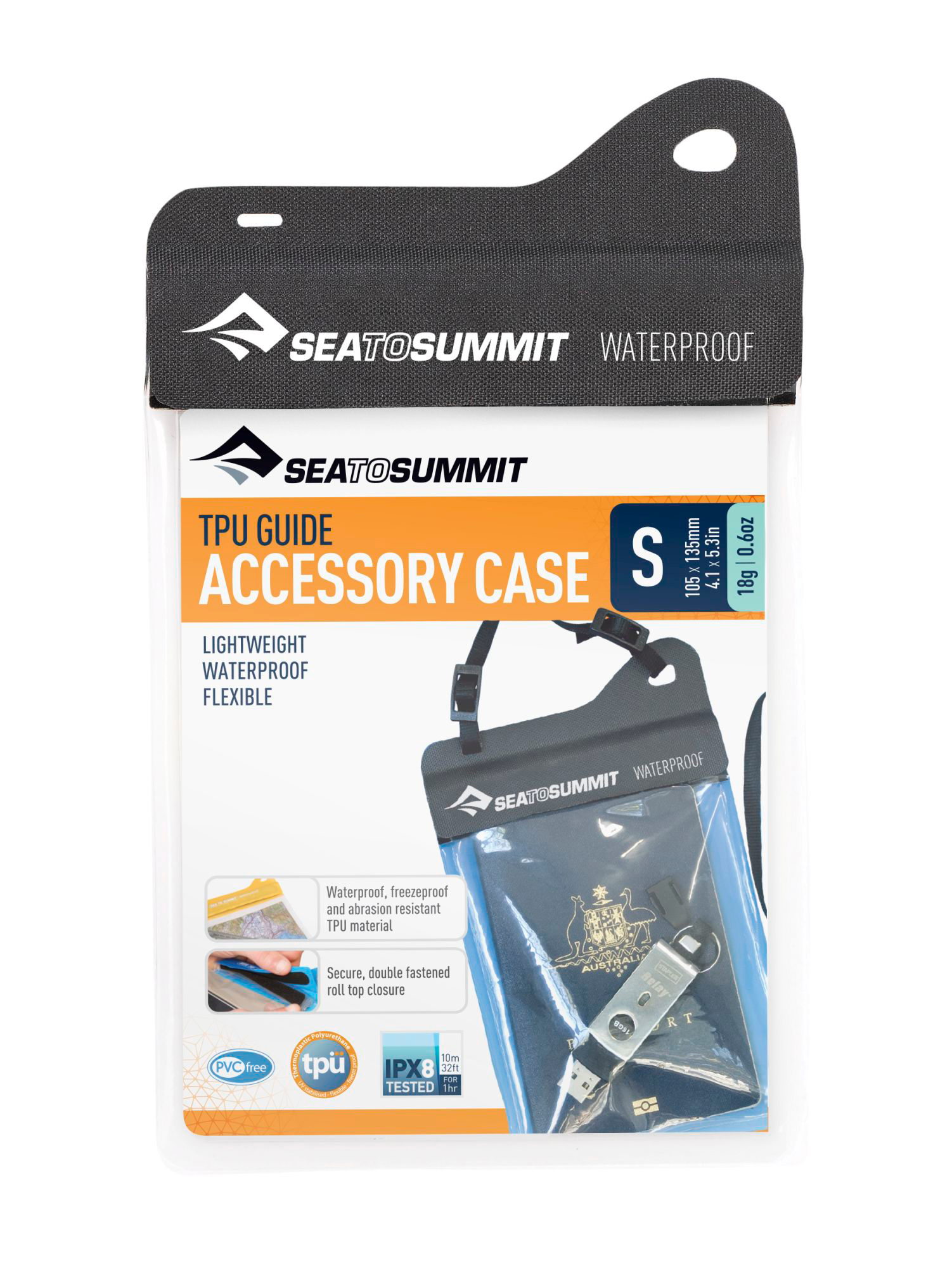 Vanntett TPU beskyttelsesveske liten 28 g - Sea to Summit forfra