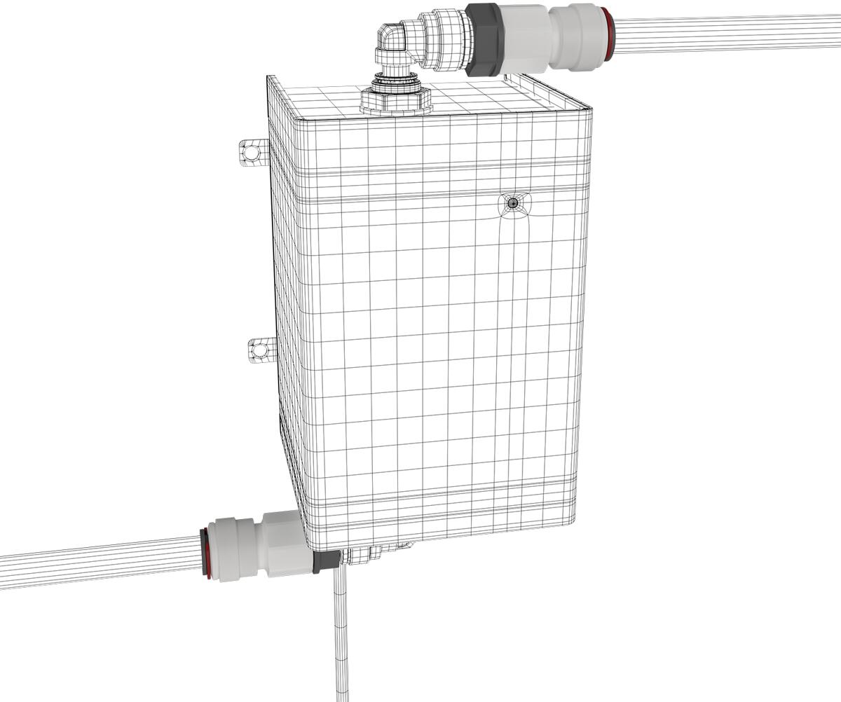 Detalj av Vanntilkoblingsadapter 12 mm for UV-C LED-enhet - WM Aquatec