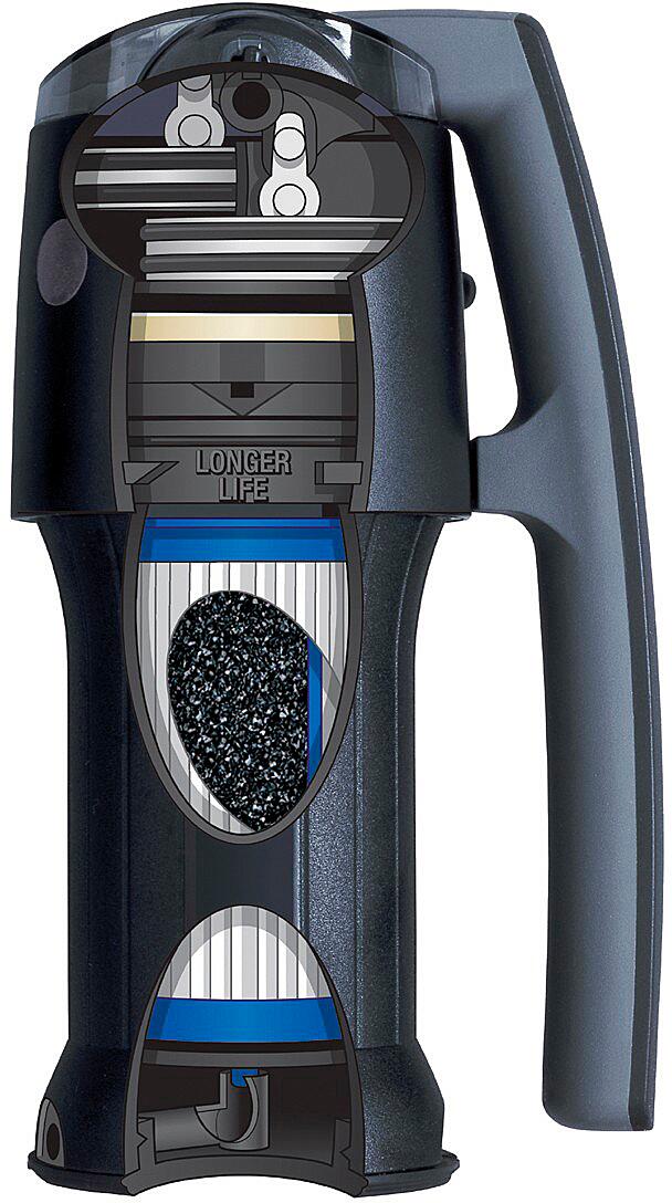Detalj av filterelement i Vario vannfilter med justerbare filternivåer