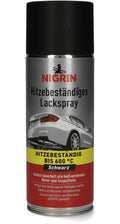Varmebestandig lakkspray svart 400 ml opptil 600 °C Nigrin sprayboks