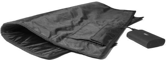 Varmepledd AREA 2 go infrarød 5V 15W 60x60 cm bakside