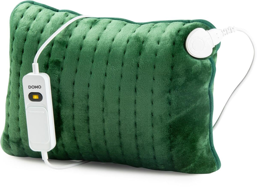 Varmepute 100W med 3 varmetrinn 30x40 cm, grønn - DOMO forfra