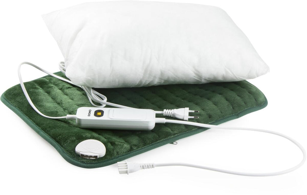 Varmepute 100W med 3 varmetrinn 30x40 cm, grønn - DOMO med avtakbart kabel