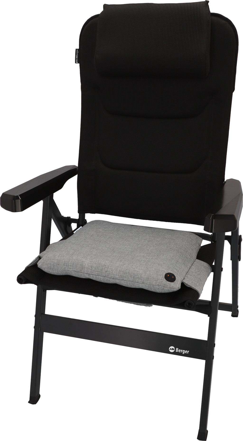 Varmepute for campingstoler med 3 varmetrinn USB-drevet forfra