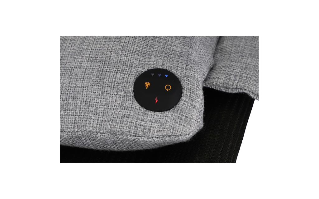Varmepute for campingstoler med 3 varmetrinn USB-drevet med klettfeste