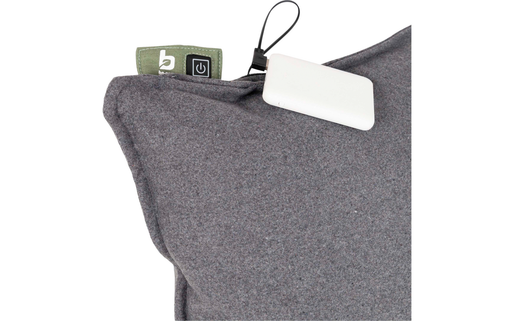 Varmepute Skudde 45x45 cm bomull med USB 5V bakside