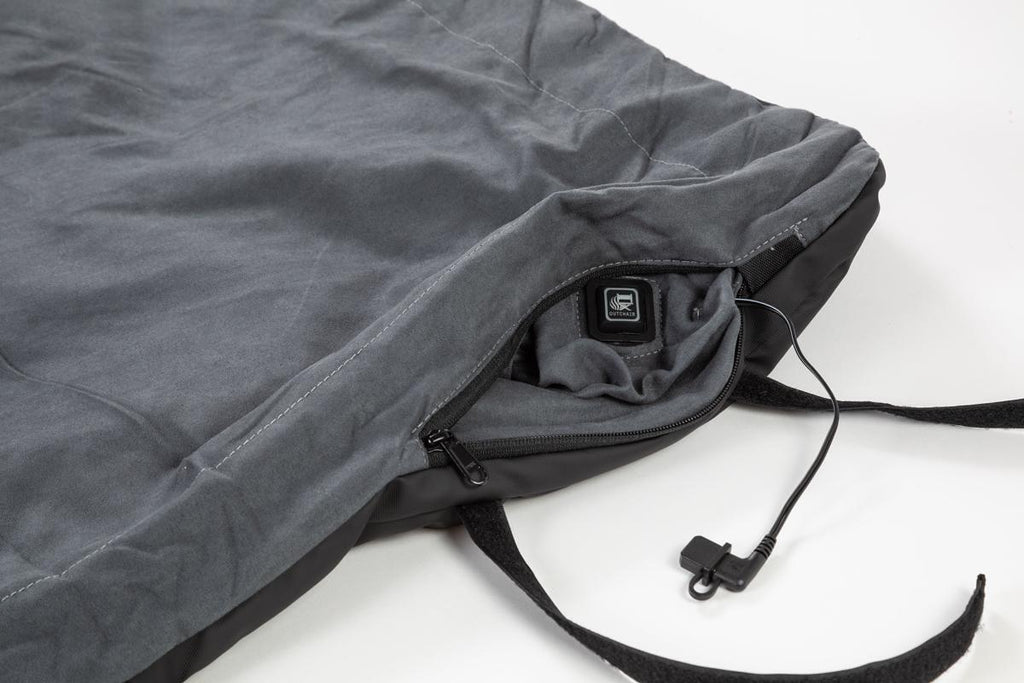 Detalj av Varmetepper Comforter med infrarød og USB powerbank