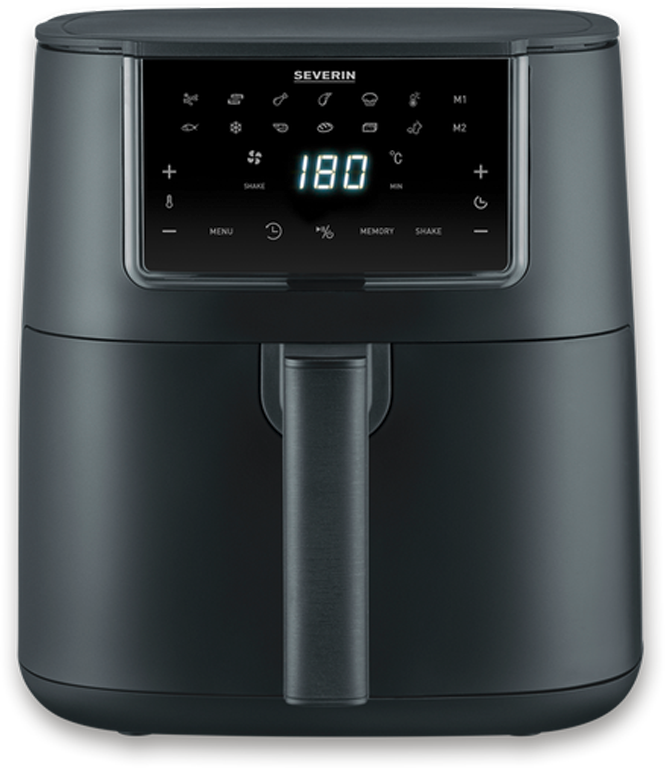 Varmluftfrityrkoker FR 2462 7 liter 1700 W svart forfra