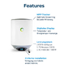 Detalj av Varmtvannsbereder hybrid 30 l 550W solcelle/230V - Fothermo