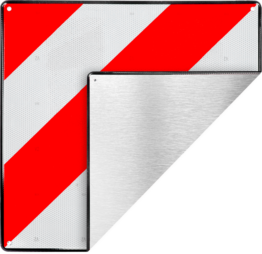 Varselskilt aluminium for Spania 50 x 50 cm forfra