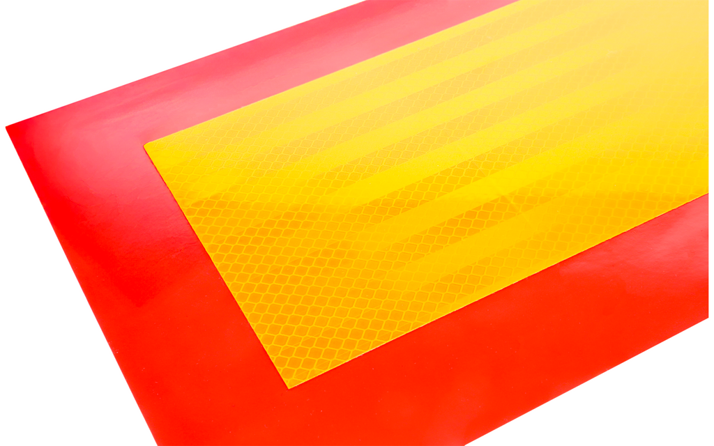 Varseltavle aluminium ECE 70 56,5x19,5 cm 2er-sett bakside